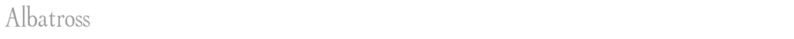 Albatross font preview